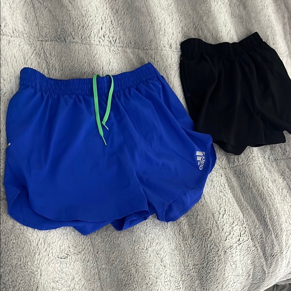 WORN ONCE PACK! Adidas primegreen blue + black Mens running shorts Aeroready M